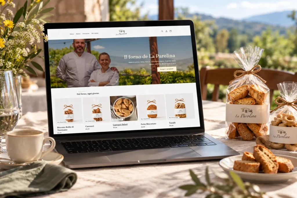 E-commerce realizzato da Paolo Peverini per La Parolina