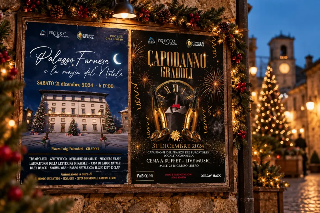 Pro Loco Gradoli Locandine di Natale a Gradoli