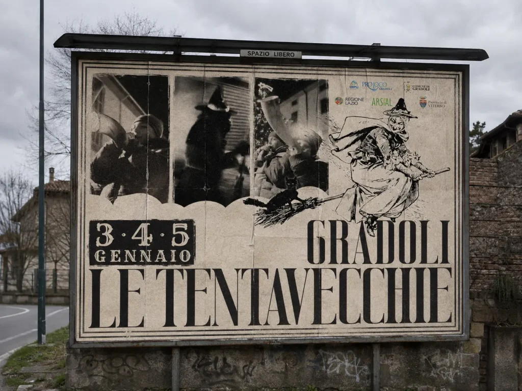 Pro Loco Gradoli Tentavecchie Gradoli Manifesto su strada