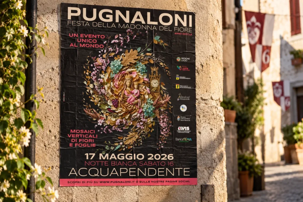 Grafica per i Pugnaloni di Acquapendente realizzata per la Pro Loco