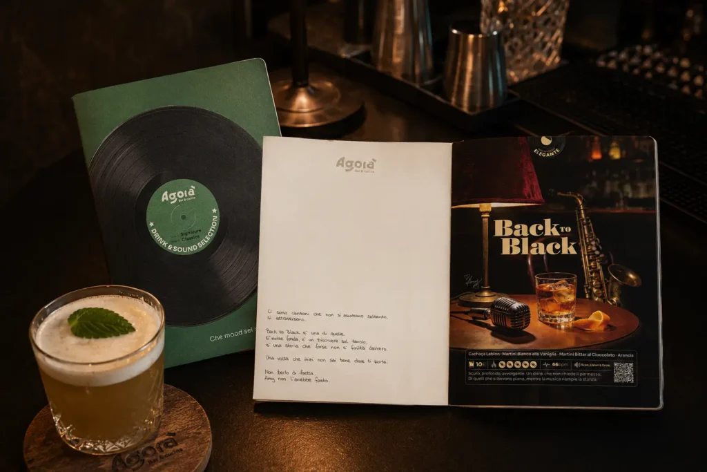 Agorà Agora Drink List Back to Black